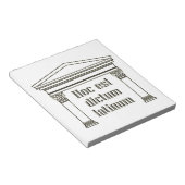 Hoc est dicum latinum - lustiges lateinisches Spri Notizblock (angewinkelt)