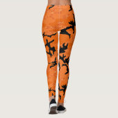 HOC Orange Glitzer Halloween Edition Camouflage Leggings (Rückseite)