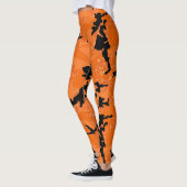 HOC Orange Glitzer Halloween Edition Camouflage Leggings (Links)