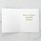 Hoch ab, lustige Gartenarbeit dicke Katze & Duncan Karte (Innenseite)