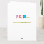 Hoch ab, lustige Gartenarbeit dicke Katze & Duncan Karte (Rückseite)