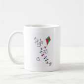 Hoch als Drachen Kaffeetasse (Links)