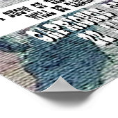 Hoch auf dem Frosch-Flyer Poster (Ecke)