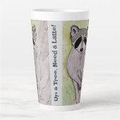 Hoch auf einen Baum, brauche ein Latte! Latte Tass Milchtasse (Vorderseite)