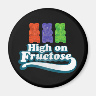 Hoch auf Fruchtzucker Magnet