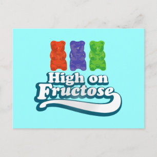 Hoch auf Fructose Postkarte