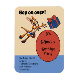 Hoch auf über das lustige australische Fußballkäng Magnet