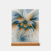 Hoch aufragende, Abstrakte Fantasy Fraktal Art mit Acrylschild (Vorderseite)