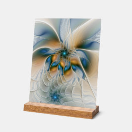 Hoch aufragende, Abstrakte Fantasy Fraktal Art mit Acrylschild