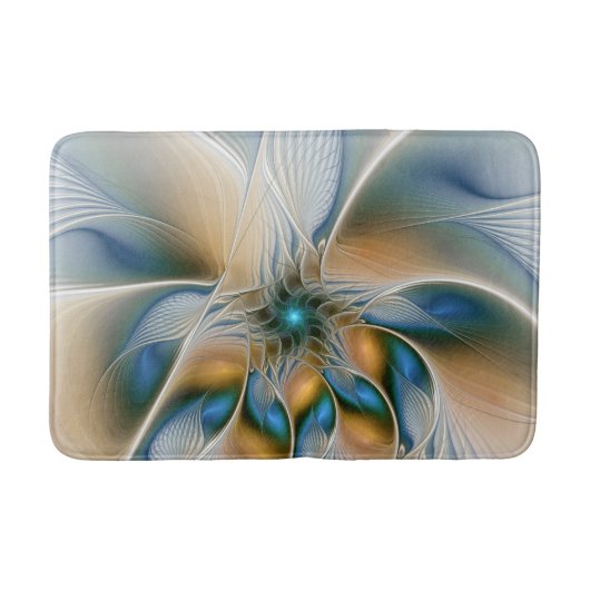Hoch aufragende, Abstrakte Fantasy Fraktal Art mit Badematte (Vorderseite)