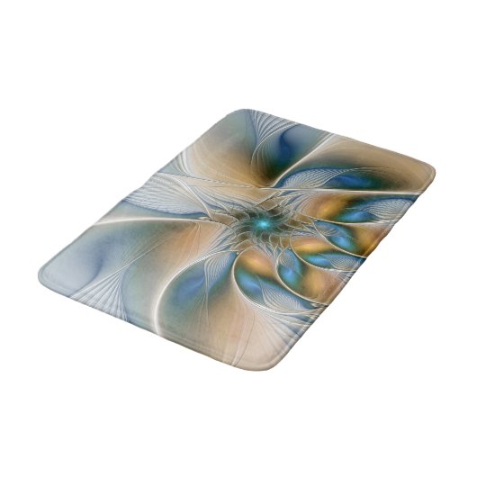 Hoch aufragende, Abstrakte Fantasy Fraktal Art mit Badematte (Schrägansicht)