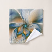 Hoch aufragende, Abstrakte Fantasy Fraktal Art mit Badhandtuch Set (Waschlappen)