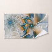 Hoch aufragende, Abstrakte Fantasy Fraktal Art mit Badhandtuch Set (Handtuch)