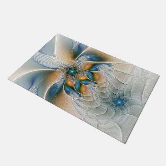 Hoch aufragende, Abstrakte Fantasy Fraktal Art mit Fußmatte (Schrägansicht)