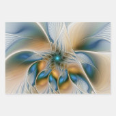 Hoch aufragende, Abstrakte Fantasy Fraktal Art mit Geschenkpapier Set (Vorderseite 3)