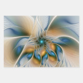 Hoch aufragende, Abstrakte Fantasy Fraktal Art mit Geschenkpapier Set (Vorderseite)