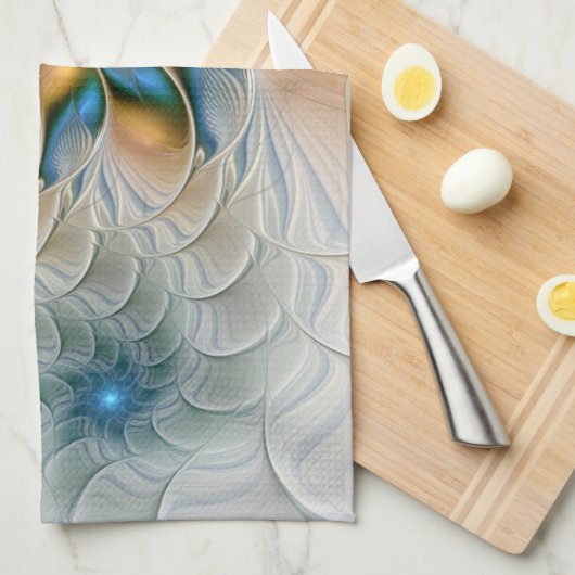 Hoch aufragende, Abstrakte Fantasy Fraktal Art mit Geschirrtuch (Viertel Falte)