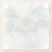 Hoch aufragende, Abstrakte Fantasy Fraktal Art mit Glasuntersetzer (Rückseite)