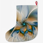 Hoch aufragende, Abstrakte Fantasy Fraktal Art mit Großer Weihnachtsstrumpf (Rückseite)