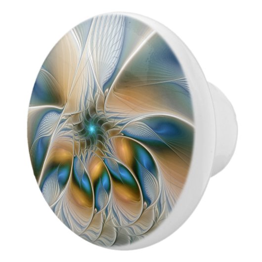 Hoch aufragende, Abstrakte Fantasy Fraktal Art mit Keramikknauf (Rechts)