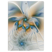 Hoch aufragende, Abstrakte Fantasy Fraktal Art mit Klemmbrett (Rückseite)