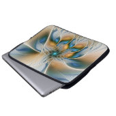 Hoch aufragende, Abstrakte Fantasy Fraktal Art mit Laptopschutzhülle (Vorne Knopf)