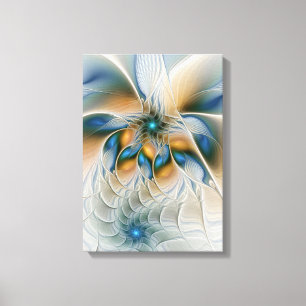 Hoch aufragende, Abstrakte Fantasy Fraktal Art mit Leinwanddruck