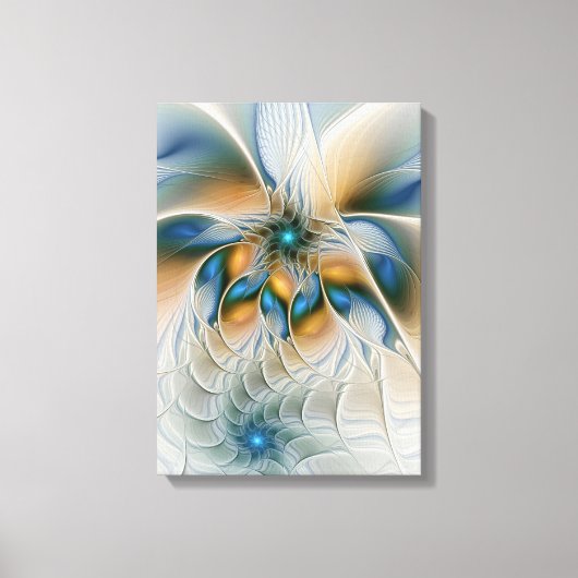 Hoch aufragende, Abstrakte Fantasy Fraktal Art mit Leinwanddruck (Vorderseite)
