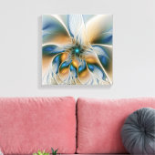 Hoch aufragende, Abstrakte Fantasy Fraktal Art mit Leinwanddruck (Insitu (Wohnzimmer))