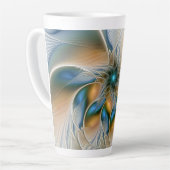 Hoch aufragende, Abstrakte Fantasy Fraktal Art mit Milchtasse (Linke Ecke)