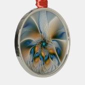 Hoch aufragende, Abstrakte Fantasy Fraktal Art mit Ornament Aus Metall (Rechts)