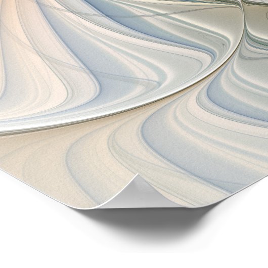 Hoch aufragende, Abstrakte Fantasy Fraktal Art mit Poster (Ecke)