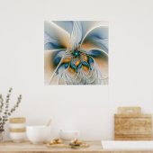 Hoch aufragende, Abstrakte Fantasy Fraktal Art mit Poster (Küche)