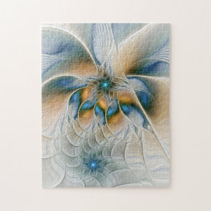 Hoch aufragende, Abstrakte Fantasy Fraktal Art mit Puzzle