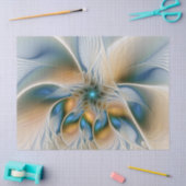 Hoch aufragende, Abstrakte Fantasy Fraktal Art mit Seidenpapier (Basteln)