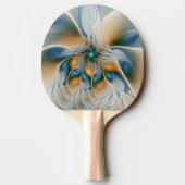 Hoch aufragende, Abstrakte Fantasy Fraktal Art mit Tischtennis Schläger (Rückseite)