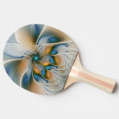 Hoch aufragende, Abstrakte Fantasy Fraktal Art mit Tischtennis Schläger (Seitenansicht)