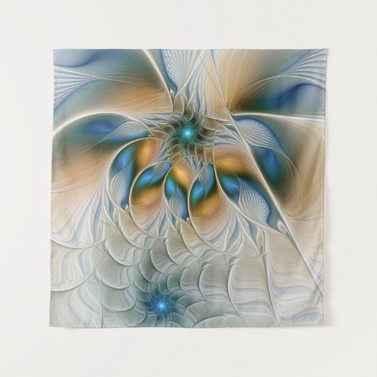 Hoch aufragende, Abstrakte Fantasy Fraktal Art mit Wandteppich (Vorderseite)