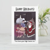 Hoch-Beams-Holiday-Flat-Karte Feiertagskarte (Stehend Vorderseite)