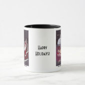 Hoch beams Santa Tasse mit Text (Zentrum)