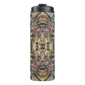 Hoch dekorierter Tumbler Thermosbecher (Vorderseite)