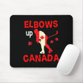 Hoch die Ellbogen Kanada! Hockey  Mousepad (Mit Mouse)