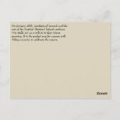 Hoch die Om! Grußkarten Postkarte (Rückseite)