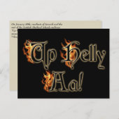 Hoch die Om! Grußkarten Postkarte (Vorne/Hinten)