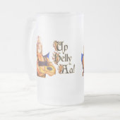 Hoch die Om! Mattglas Bierglas (Vorderseite Links)