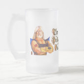 Hoch die Om! Mattglas Bierglas (Links)