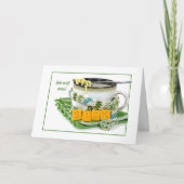 Hoch dir Hühnernoodle-Suppe Karte (Vorderseite)