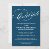 HOCH ENTWICKELTE ABSCHLUSS-PARTY EINLADUNG DES (Rückseite)