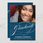 HOCH ENTWICKELTE ABSCHLUSS-PARTY EINLADUNG DES (Vorne/Hinten)