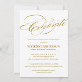 HOCH ENTWICKELTE ABSCHLUSS-PARTY EINLADUNG DES (Rückseite)